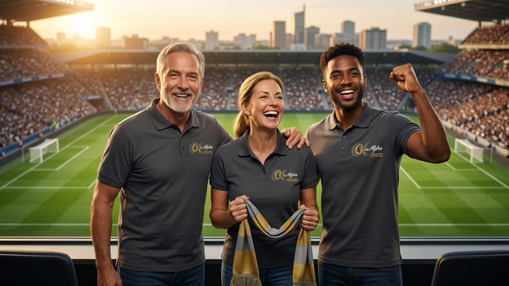 camiseta personalizada para empresa na Copa 2026 com bordado — Especialista em Uniformes Sorocaba SP